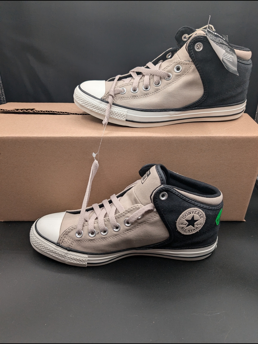 Converse Chuck Taylor All Star High Top Sneakers - Beige/Black
